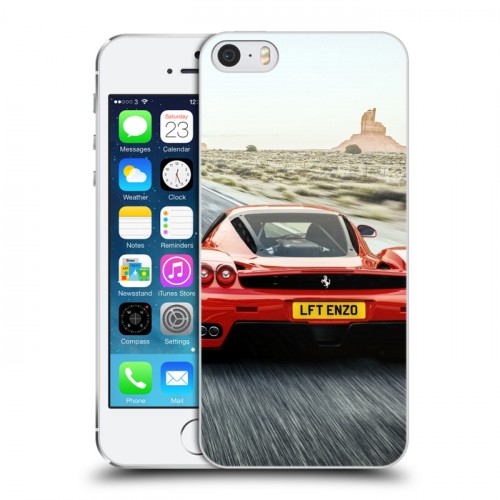 Дизайнерский пластиковый чехол для Iphone 5s Ferrari