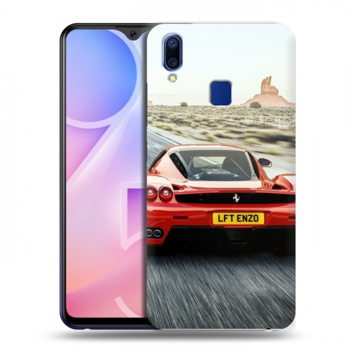 Дизайнерский пластиковый чехол для Vivo Y95 Ferrari