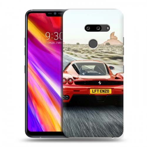 Дизайнерский пластиковый чехол для LG G8 ThinQ Ferrari