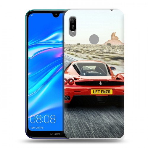 Дизайнерский пластиковый чехол для Huawei Y6 (2019) Ferrari