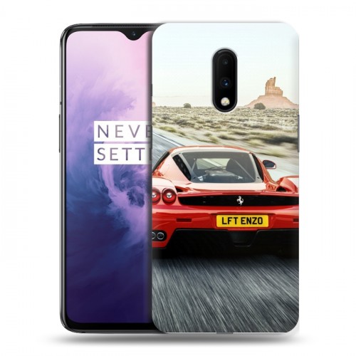 Дизайнерский пластиковый чехол для OnePlus 7 Ferrari