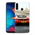 Дизайнерский пластиковый чехол для Samsung Galaxy A20s Ferrari