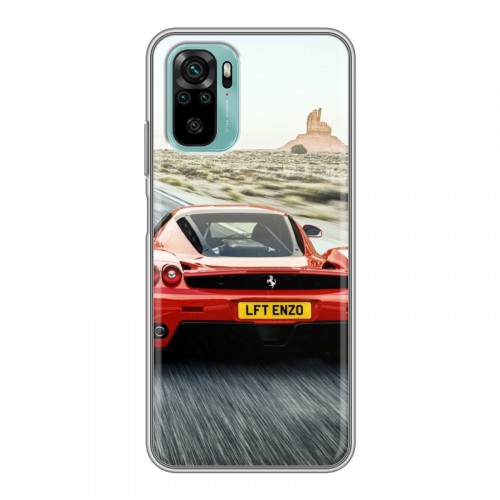 Дизайнерский силиконовый чехол для Xiaomi RedMi Note 10 Ferrari