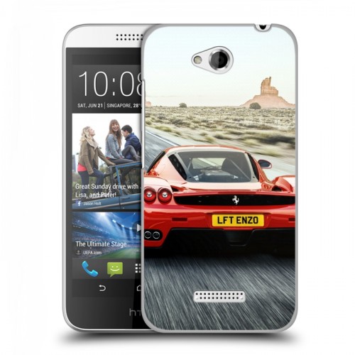 Дизайнерский пластиковый чехол для HTC Desire 616 Ferrari