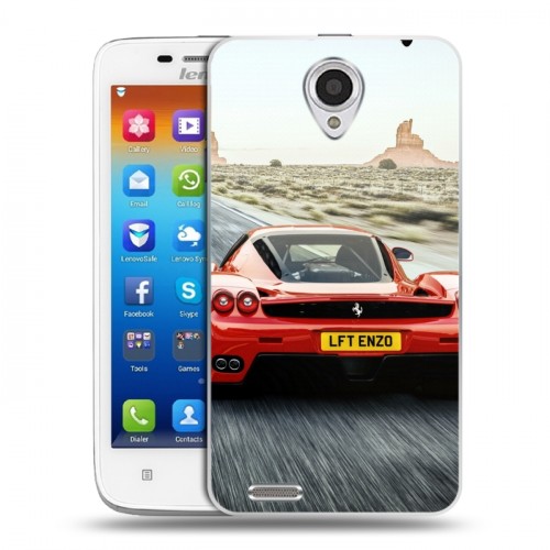 Дизайнерский пластиковый чехол для Lenovo S650 Ideaphone Ferrari