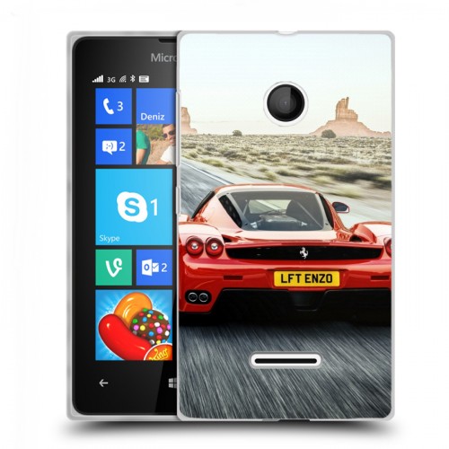 Дизайнерский пластиковый чехол для Microsoft Lumia 435 Ferrari