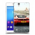 Дизайнерский пластиковый чехол для Sony Xperia C4 Ferrari