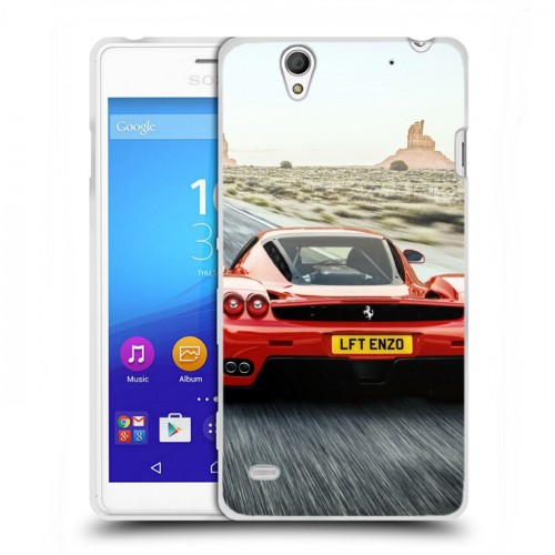 Дизайнерский пластиковый чехол для Sony Xperia C4 Ferrari