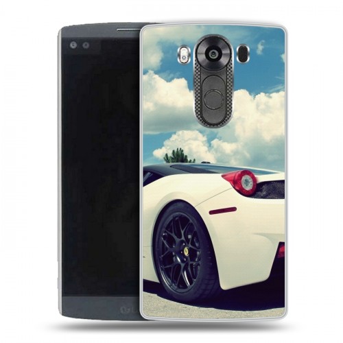 Дизайнерский пластиковый чехол для LG V10 Ferrari