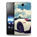 Дизайнерский пластиковый чехол для Sony Xperia TX Ferrari