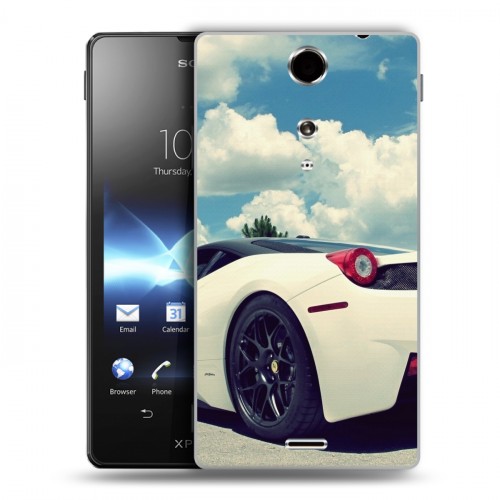 Дизайнерский пластиковый чехол для Sony Xperia TX Ferrari