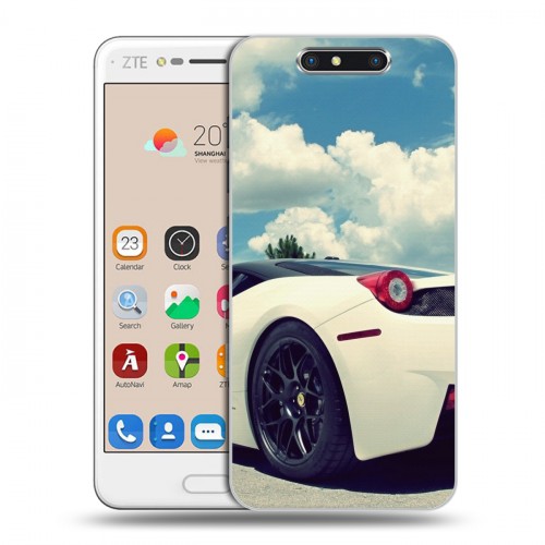 Дизайнерский пластиковый чехол для ZTE Blade V8 Ferrari