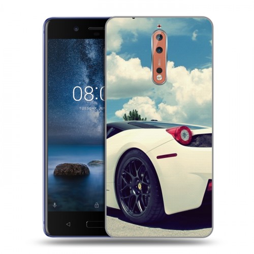 Дизайнерский пластиковый чехол для Nokia 8 Ferrari