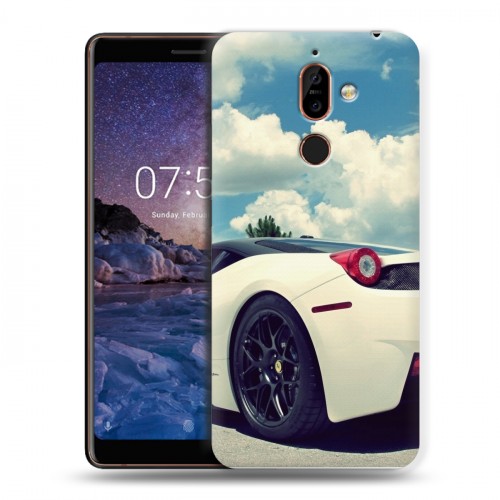 Дизайнерский пластиковый чехол для Nokia 7 Plus Ferrari