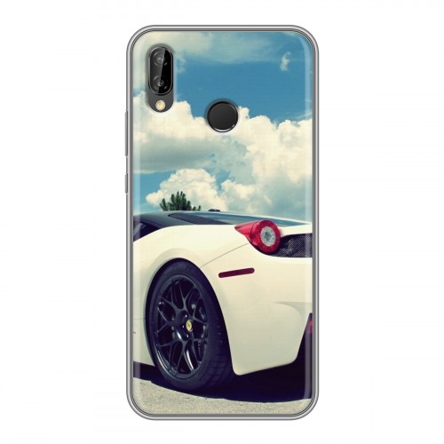 Дизайнерский силиконовый чехол для Huawei P20 Lite Ferrari