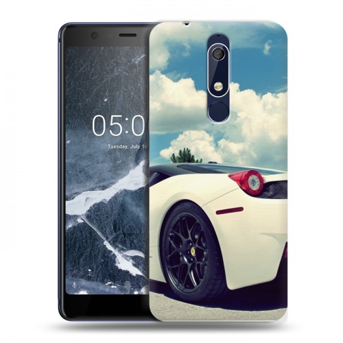 Дизайнерский пластиковый чехол для Nokia 5.1 Ferrari