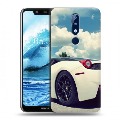 Дизайнерский пластиковый чехол для Nokia 5.1 Plus Ferrari