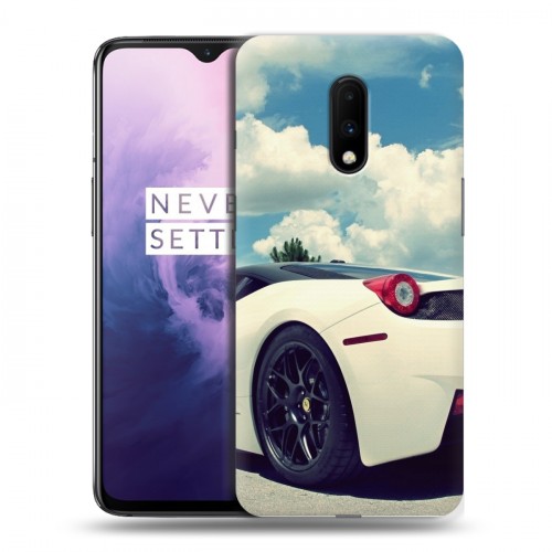 Дизайнерский пластиковый чехол для OnePlus 7 Ferrari