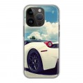 Дизайнерский силиконовый чехол для Iphone 14 Pro Ferrari