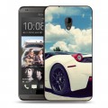 Дизайнерский пластиковый чехол для HTC Desire 700 Ferrari