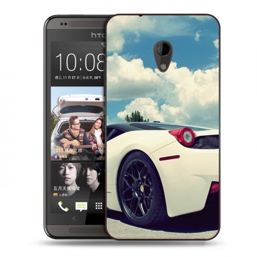 Дизайнерский пластиковый чехол для HTC Desire 700 Ferrari