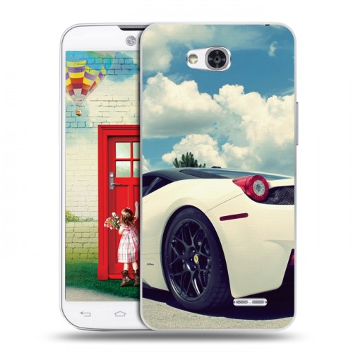 Дизайнерский пластиковый чехол для LG L80 Ferrari