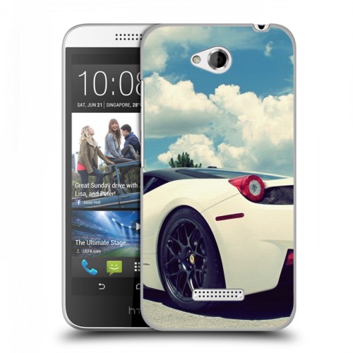 Дизайнерский пластиковый чехол для HTC Desire 616 Ferrari