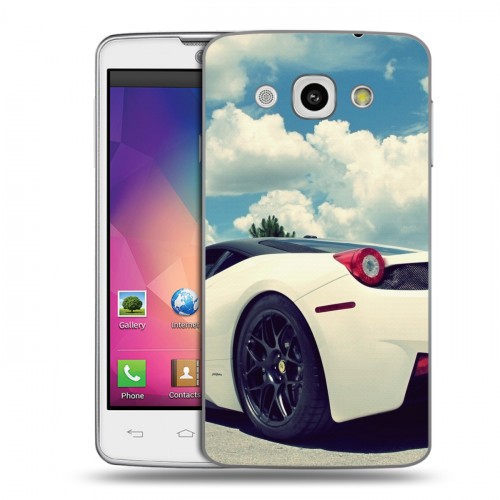 Дизайнерский пластиковый чехол для LG L60 Ferrari