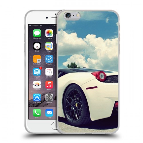 Дизайнерский силиконовый чехол для Iphone 6 Plus/6s Plus Ferrari