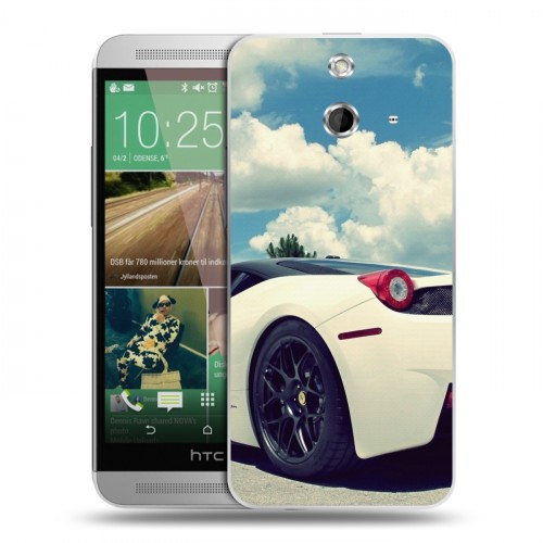 Дизайнерский пластиковый чехол для HTC One E8 Ferrari