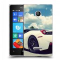 Дизайнерский пластиковый чехол для Microsoft Lumia 435 Ferrari