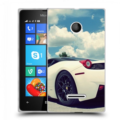 Дизайнерский пластиковый чехол для Microsoft Lumia 435 Ferrari