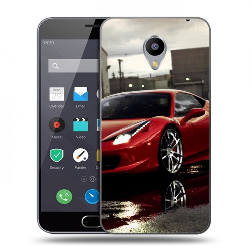 Дизайнерский пластиковый чехол для Meizu M2 Note Ferrari