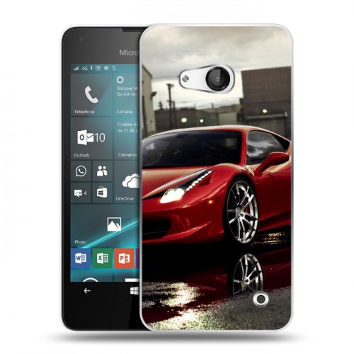 Дизайнерский пластиковый чехол для Microsoft Lumia 550 Ferrari