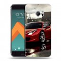 Дизайнерский пластиковый чехол для HTC 10 Ferrari