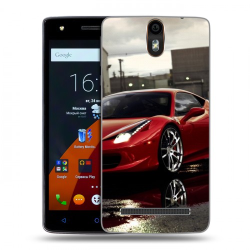 Дизайнерский силиконовый чехол для Wileyfox Storm Ferrari