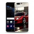 Дизайнерский пластиковый чехол для Huawei P10 Ferrari