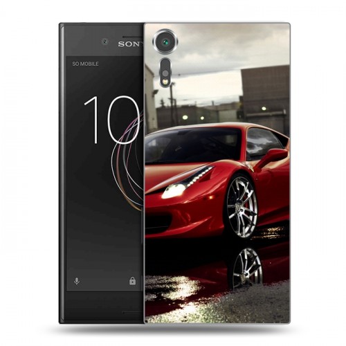 Дизайнерский пластиковый чехол для Sony Xperia XZs Ferrari