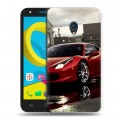 Дизайнерский пластиковый чехол для Alcatel U5 Ferrari