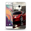 Дизайнерский пластиковый чехол для HTC One X10 Ferrari