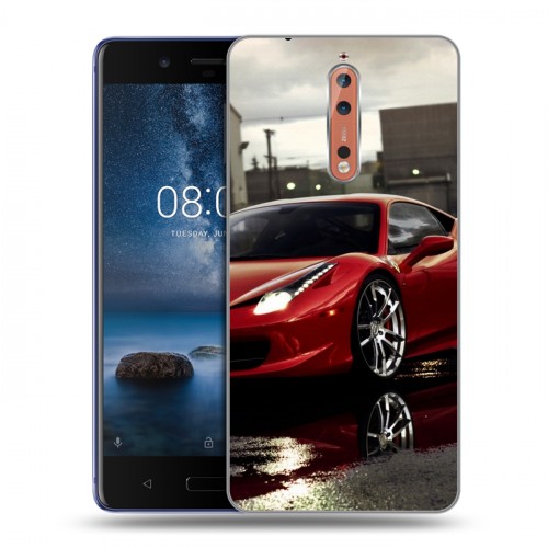 Дизайнерский пластиковый чехол для Nokia 8 Ferrari