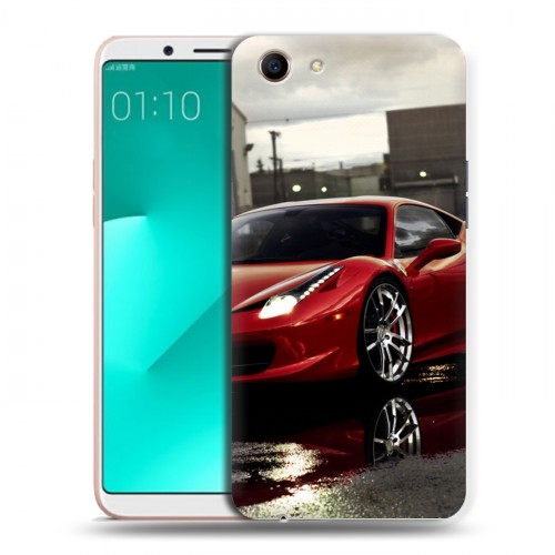 Дизайнерский пластиковый чехол для OPPO A83 Ferrari