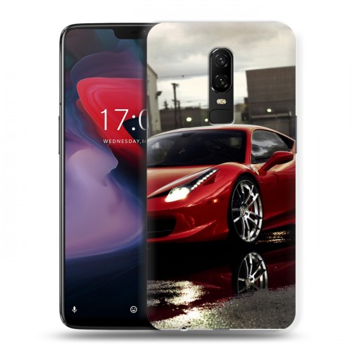 Дизайнерский пластиковый чехол для OnePlus 6 Ferrari