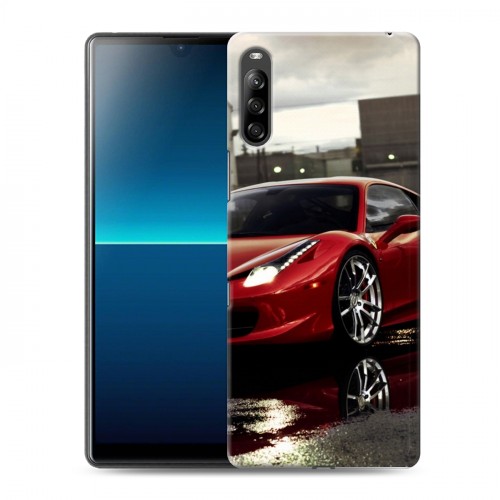 Дизайнерский силиконовый с усиленными углами чехол для Sony Xperia L4 Ferrari