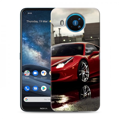 Дизайнерский силиконовый чехол для Nokia 8.3 Ferrari