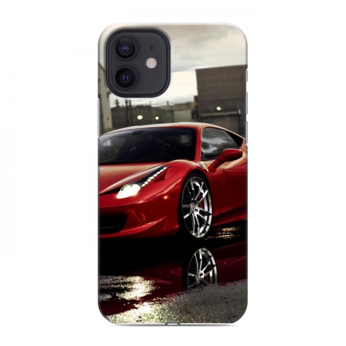 Дизайнерский силиконовый чехол для Iphone 12 Ferrari