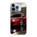 Дизайнерский силиконовый чехол для Iphone 13 Pro Ferrari