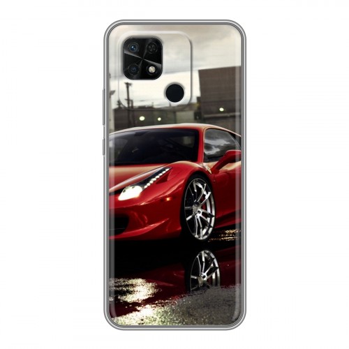 Дизайнерский силиконовый чехол для Xiaomi Redmi 10C Ferrari