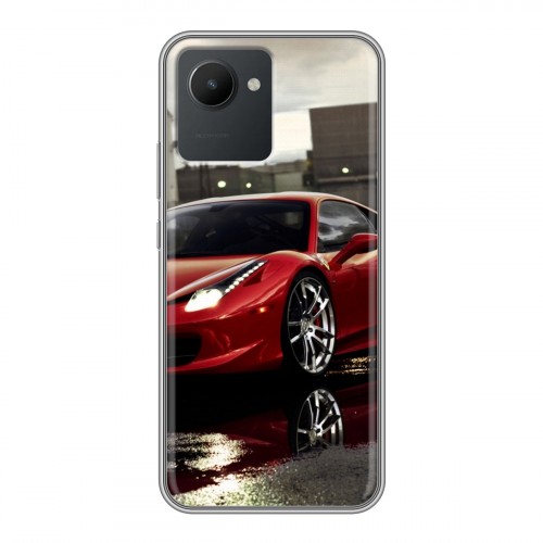 Дизайнерский силиконовый чехол для Realme C30 Ferrari