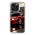 Дизайнерский силиконовый чехол для Iphone 15 Pro Ferrari